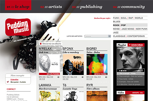 Page d'accueil de Snoupix